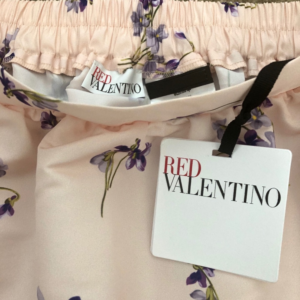 Red Valentino flared floral/print mini skirt - Picture 6 of 10